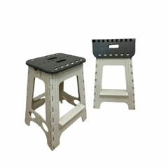Banquito plegable alto gris
