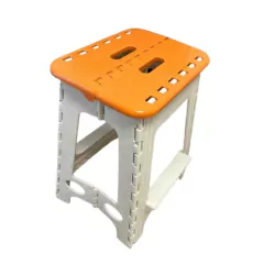 Banquito plegable alto Naranja