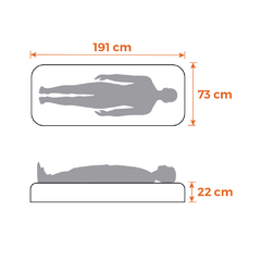 Colchón inflable de 1 plaza - comprar online