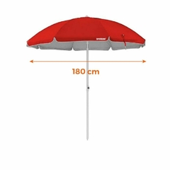Sombrilla 1,8 mts roja - comprar online