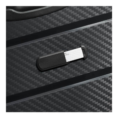 Imagen de VALIJA GRANDE DELSEY BINALONG RIGIDA 4 RUEDAS 360 NEGRO TSA