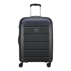VALIJA MEDIANA DELSEY BINALONG RIGIDA 4 RUEDAS 360 NEGRO TSA - comprar online