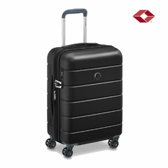 VALIJA CABINA CARRY ON DELSEY LAGOS RIGIDA RUEDAS 360 NEGRO