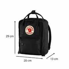 Mochila Kanken Original Mini 7L Fjallraven Lisa Negro - Kiluga