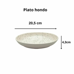 CHUVISCO - SET X 6 PLATOS HONDOS 20.5 CM OXFORD - tienda online