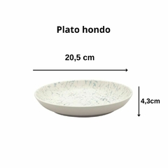 TIE DYE - SET X 6 PLATOS HONDOS 20.5 CM OXFORD - tienda online