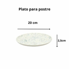 TIE DYE - SET X 6 PLATOS POSTRE 20 CM OXFORD - tienda online