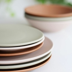 UNNI OLIVA - SET X 6 PLATOS PLAYOS 26 CM OXFORD