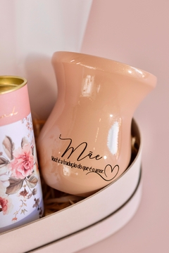 Cuia Madeira Mãe - Rosé Brilho