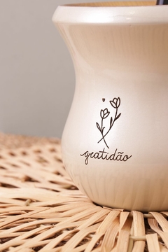 Cuia perolizada - Gratidão - comprar online