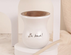 Cuia branca - Be Brave