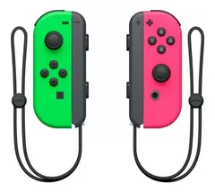 Joystick Nintendo Switch Joy Con Verde Neón Rosa Neón