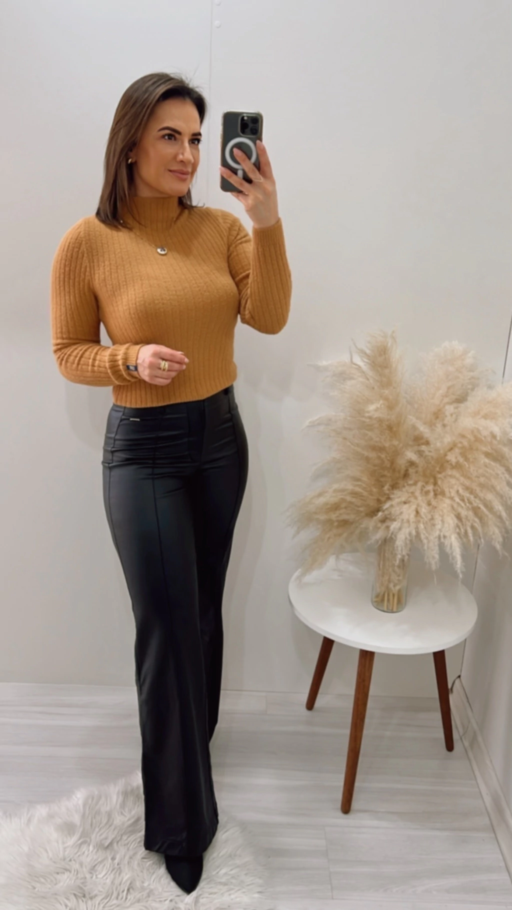 Blusa Abenção Canelada De Fio Pluma - 10548 Caramelo