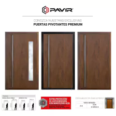 Pivotante Caoba Perfileria Caoba 120 x 220 - comprar online