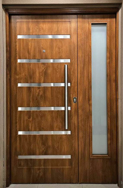 VERONA ROBLE LATERAL VIDRIO CON POSTIGO FIJO