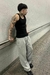 Calça Baggy Cinza Moletom na internet