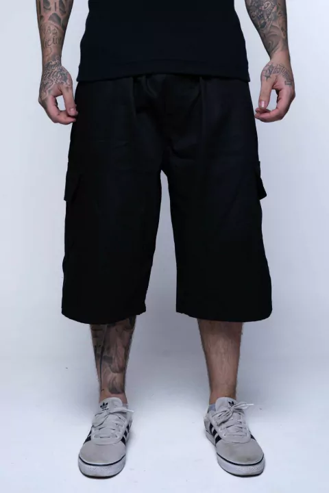 BERMUDA CARGO SARJA PRETO