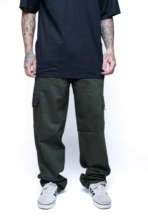 CALÇA CARGO VERDE
