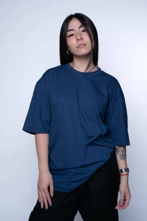 Camiseta Oversized Azul