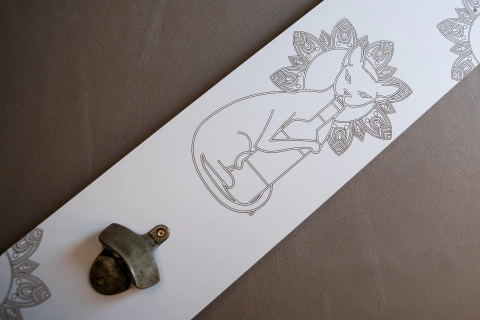 Placa Decorativa - Abridor de Garrafas