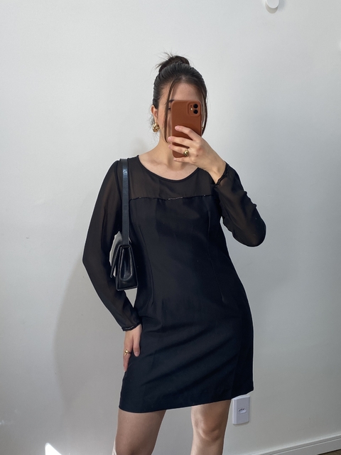 Vestido social preto M (38)