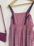 Vestido floral rosa G
