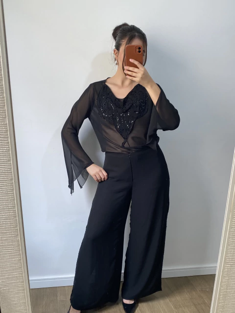 Conjunto vintage bordado 42