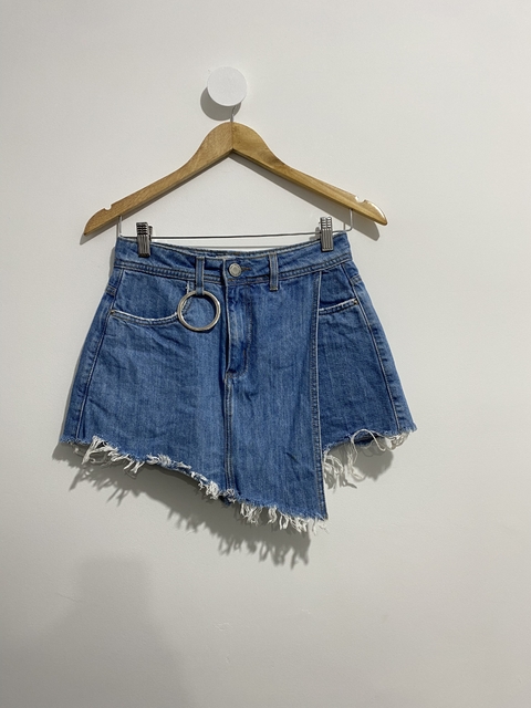Short saia pool jeans P (36)