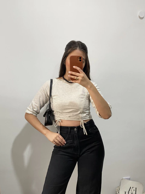 Cropped listrado ZARA PP (34/36)