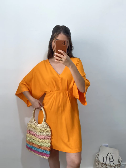 Vestido laranja HERING M (38)