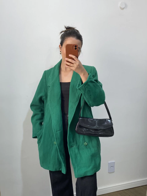 Casaco verde lã M