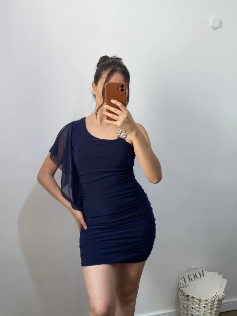 Vestido azul marinho P (36/38)