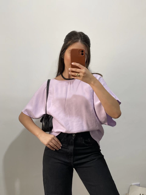 Blusa SHOULDER lavanda M