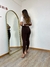 Calça legging Feminina Fusô - Marrom