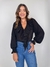 Blusa Feminina em Crepe Plissado com babados Andy na internet