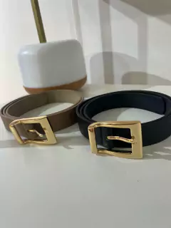 Cinto Feminino fivela quadrada Dourada YSGF89