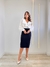 Camisa Feminina Bicolor com Babados Nicole na internet