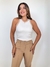 Regata Feminina Bicolor Malha Canelada Mia - comprar online