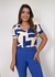 Imagem do Blusa Feminina Estampada em Crepe com Decote Coração Gabi