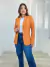 Imagem do Blazer Feminino em alfaiataria Paula - Coral