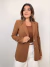 Blazer Feminino Alfaitaria Paula- Marrom Canela - loja online