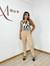 Calça Feminina Alfaiataria Paula Reta- Bege Claro - comprar online
