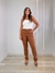 Imagem do Calça Feminina Alfaiataria Paula Reta- Marrom Canela