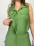 Conjunto Feminino Short Saia e Blusa Vivi- Verde Bandeira - comprar online