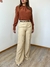 Calça Feminina Pantalona em Viscose - Areia