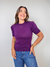 Blusa Feminina De Tricot com Manga Bufante Lari