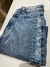 Bermuda Jeans Feminina com Bordado lateral - loja online