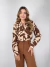 Camisa Feminina estampada com botões Liz