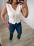 Colete Feminino em Alfaiataria Curto Paula- Off White - UseCarolMaia