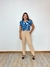 Calça Feminina Alfaiataria Paula Reta- Bege Claro - loja online